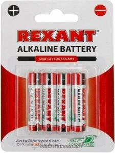 Алкалиновая батарейка AAA/LR03 1,5 V 4 шт. блистер (30-1012)