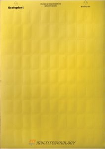Табличка самоламинирующаяся 38х12мм, желтая (910шт) (SITFL03812Y)